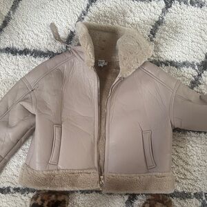 Princess Polly Beige Jacket with Faux Fur